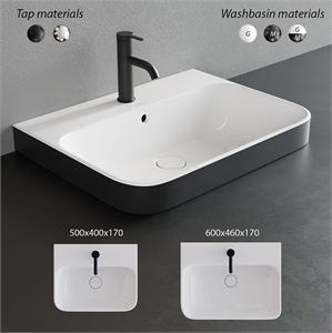 Duravit HAPPY D2 PLUS Rectangular Washbasin